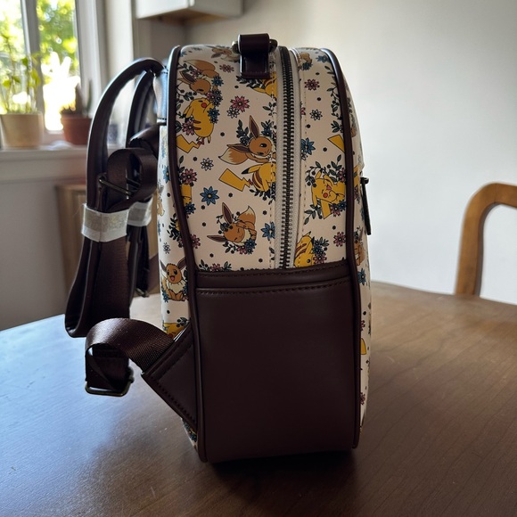 Loungefly Pikachu & Evee Floral Print Backpack main image 4